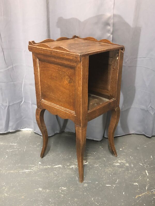 Meuble d'appoint en chêne d'époque LOUIS XV 18 eme Meuble campagnard Sellette Table