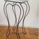 Wrought iron pedestal table