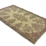 Tapis Oushak Vintage à Motifs Orientaux – Laine 100 % – 280 × 161 cm