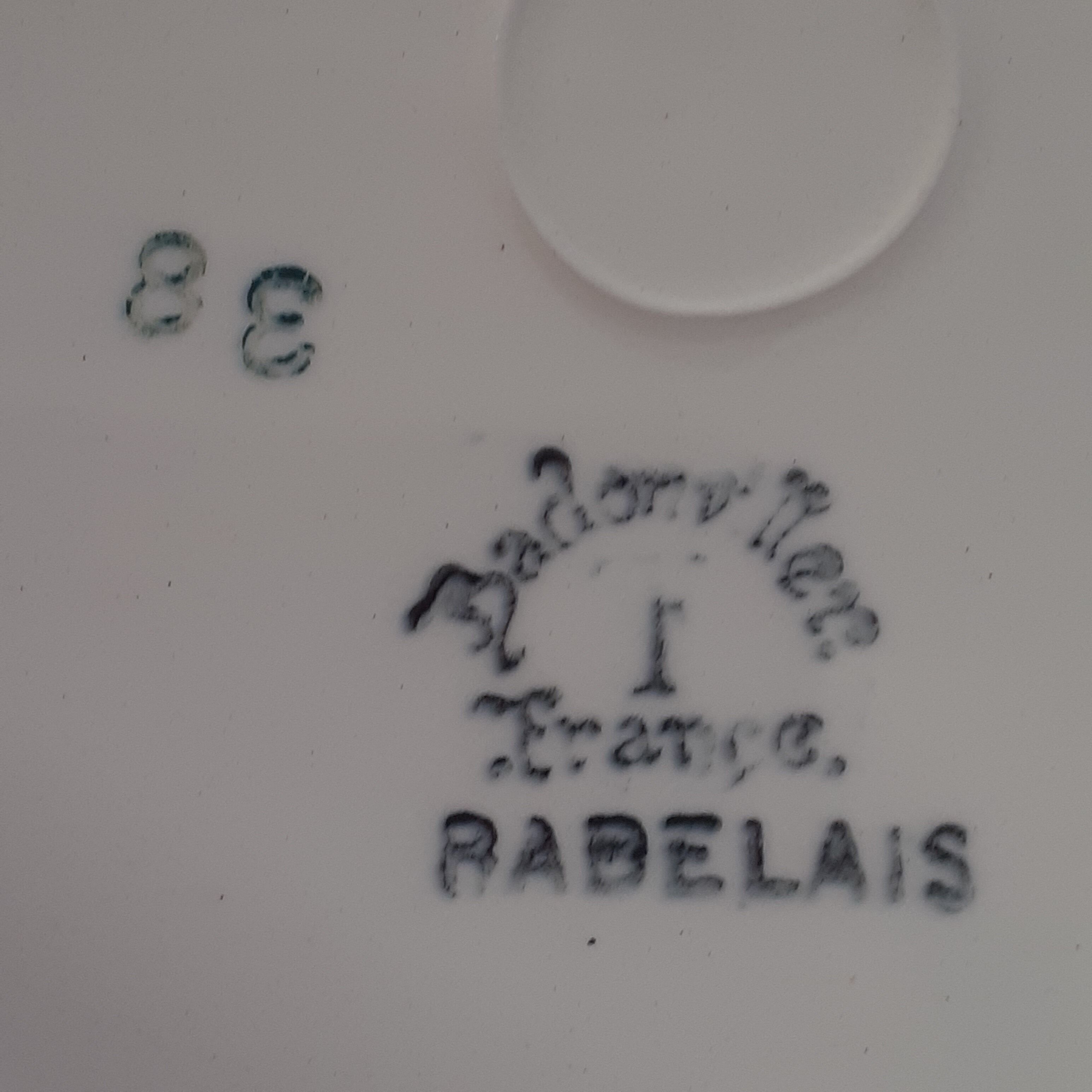 6 Badonviller flat plates France. Rabelais model.
