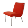 Red Vostra armchair designed by Jens Risom for Walter Knoll