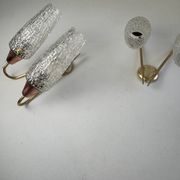 Paire d’anciennes appliques doubles vintage « maison arlus »