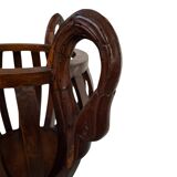 Elegante Porta Vaso Vintage in Ciliegio