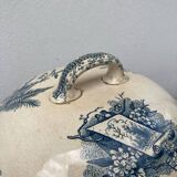 Earthenware tureen tureen Pexonne birds