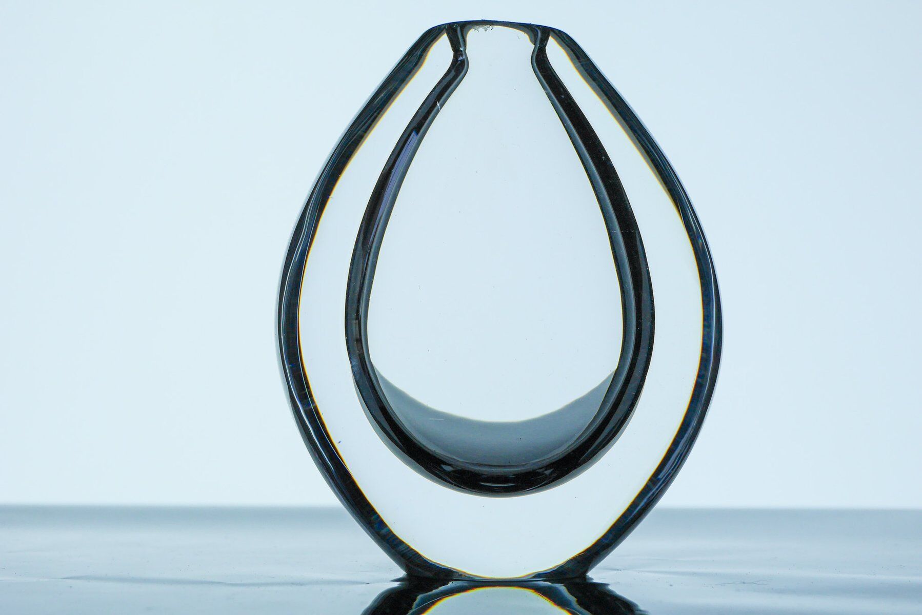 Crystal Lucid Drop Glass Vases by Sven Palmqvist for Orrefors, Sweden, 1950s, set of 3