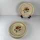 Set of 6 flat plates Sarreguemines flower pattern, first half of the 20th century.