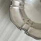 Plate, antique metal fruit bowl