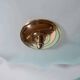Vintage 1970s glass space ceiling lamp.