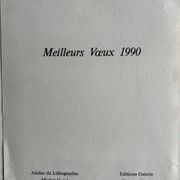 Original lithograph by Bona, 1990, printed by Michel Cassé.
