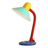 Lampe Aluminor vintage et colorée  années 80