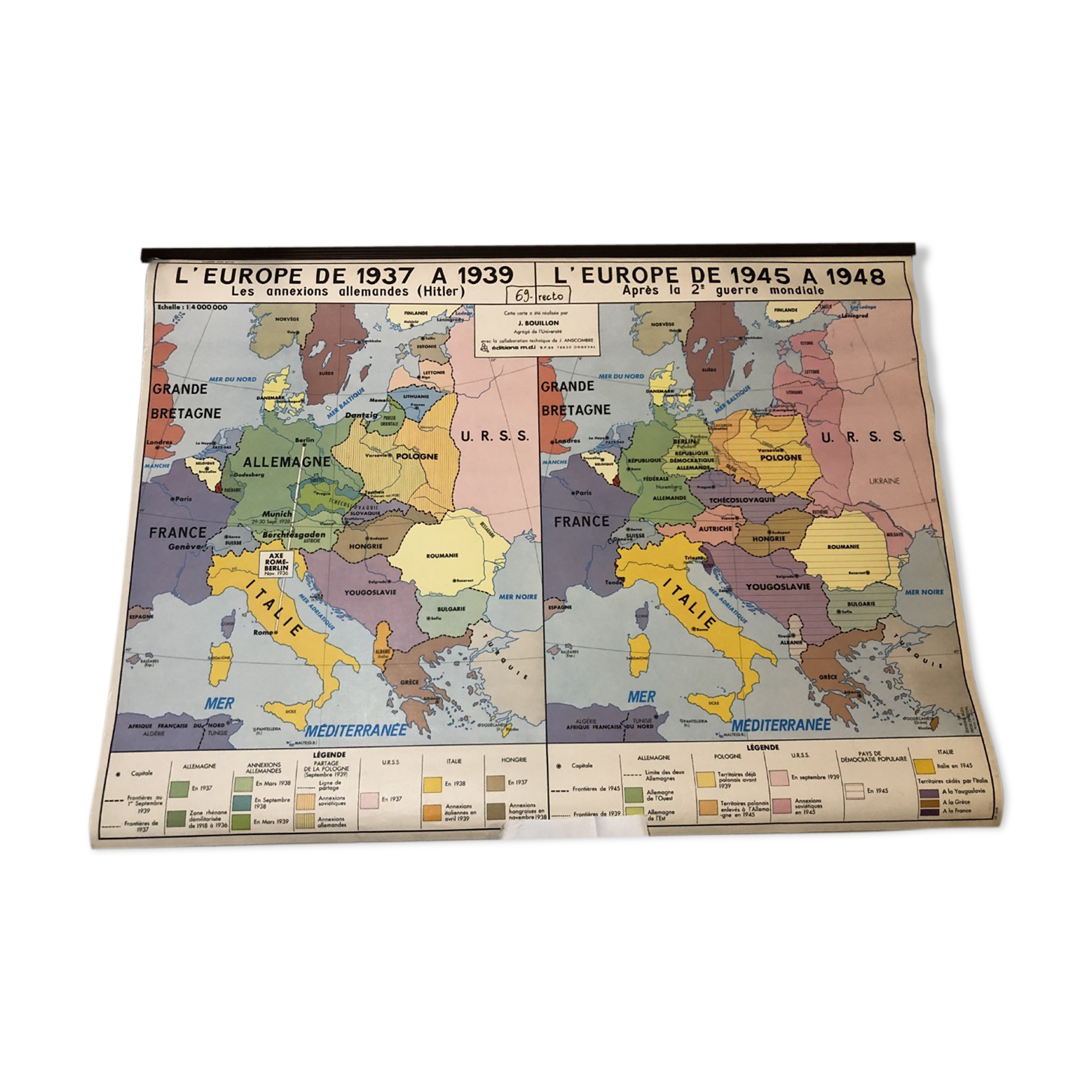 School map war in Europe 39/45