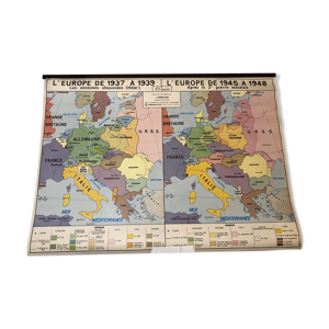 Carte scolaire la guerre en Europe