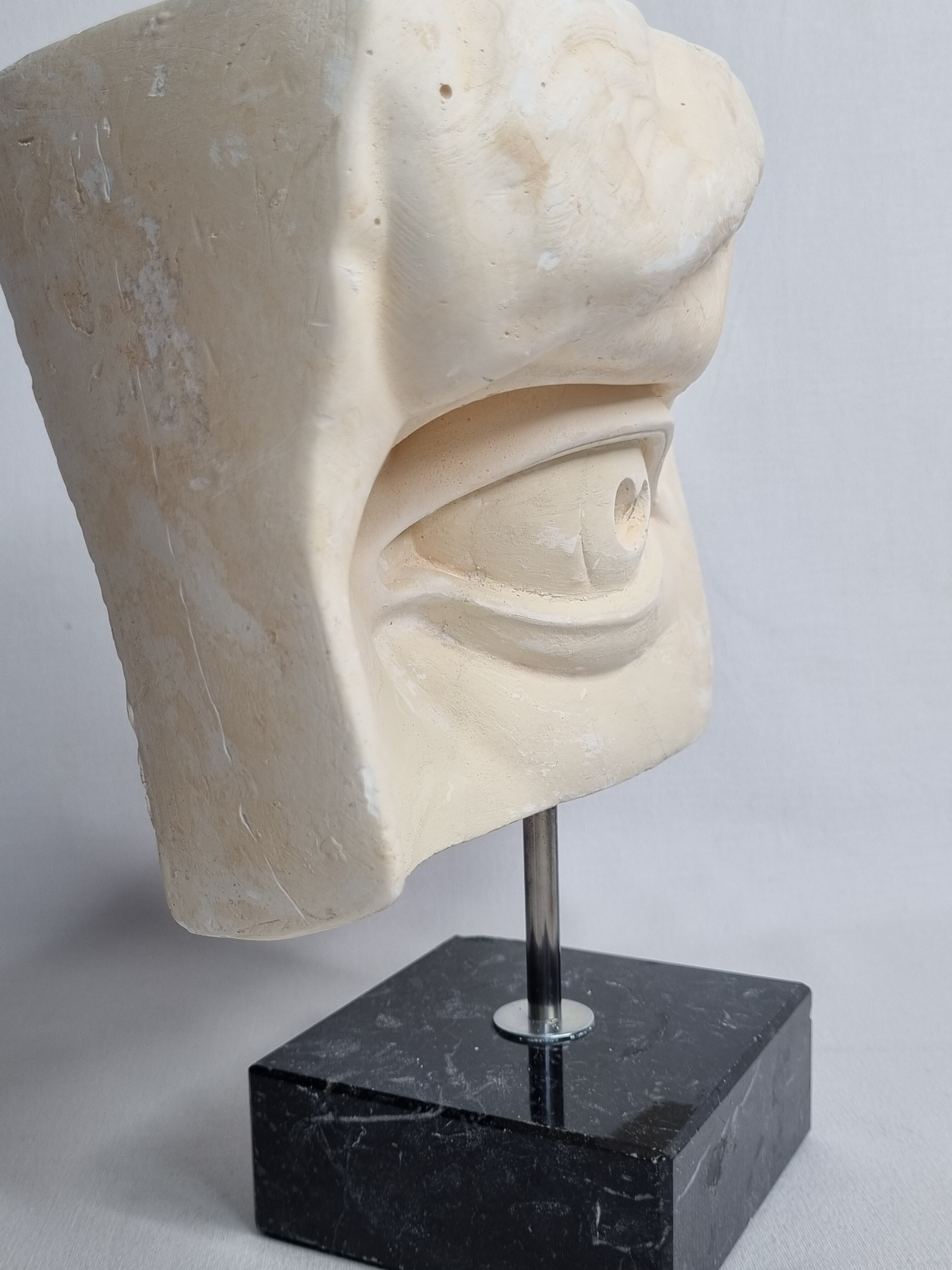 Eye of Michelangelo's "David", vintage cast after Brucciani, on base, 27 cm