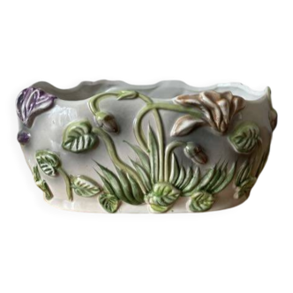 Jardinière en Barbotine vintage