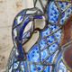Filigree vase, ceramic, leather, enamel and metal, 19th century - Safi, Morocco