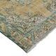 Vintage Turkish Carpet Floral Medallion Beige Green 280 x 166 cm