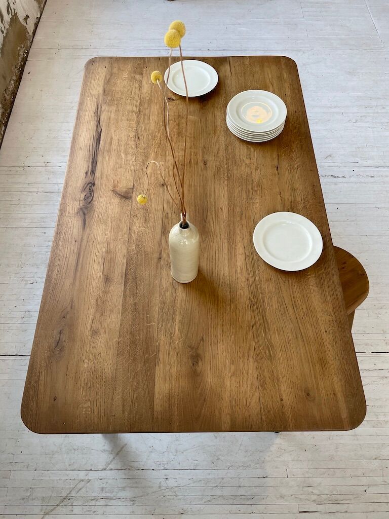 Farm bistro table in oak
