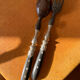 Ebony salad cutlery
