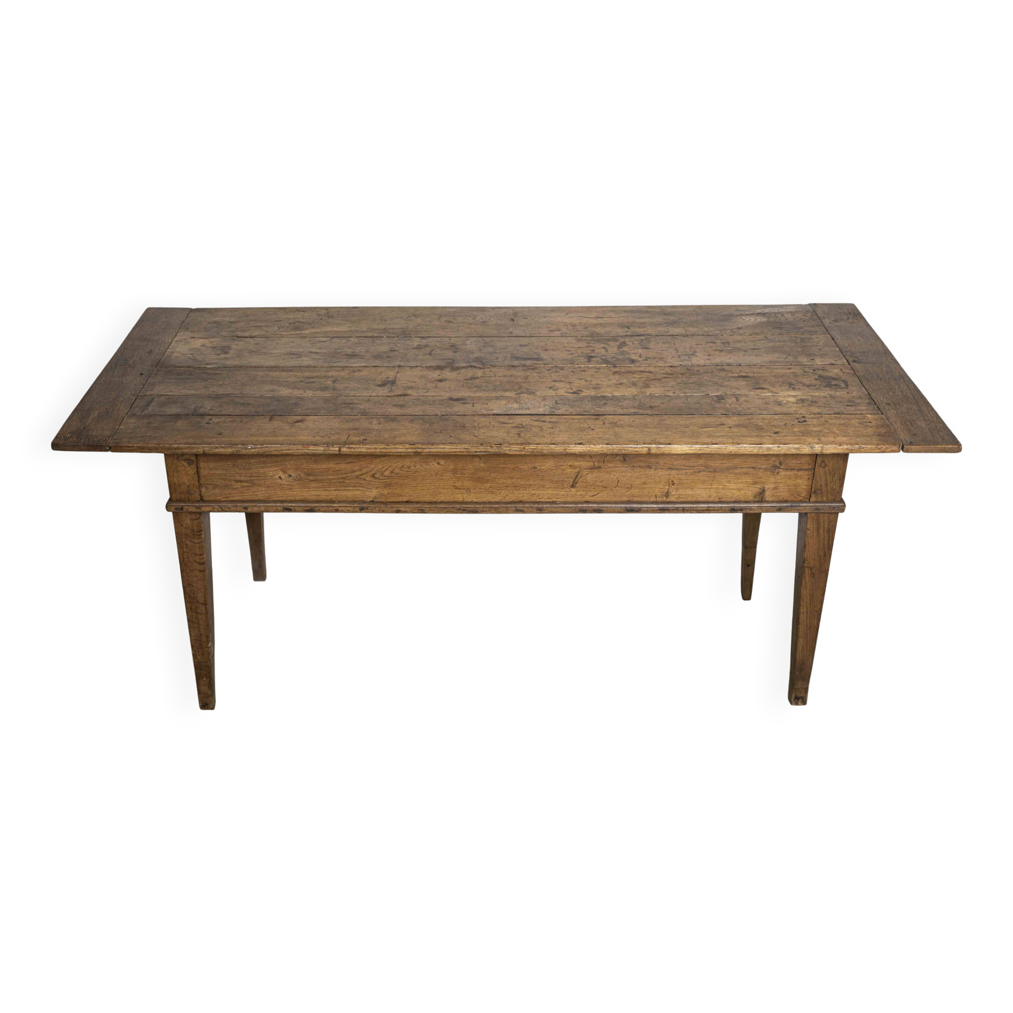 Old wooden farmhouse table