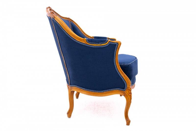 Bergère armchairs, France, circa 1920. After renovation.