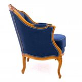 Bergère armchairs, France, circa 1920. After renovation.