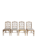 Ensemble de 4 chaises Chippendale 'Faux Bamboo' vintage