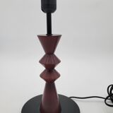 Luminor lamp base in vintage metal and wood