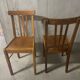 Paire de chaises bistrot années 60