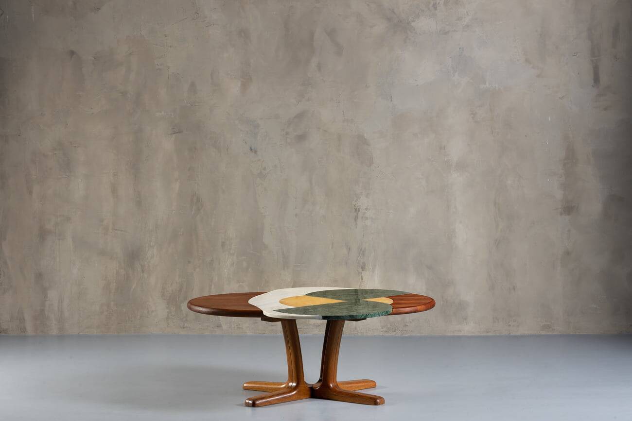 Kamikaze Egg Marble Coffee Table by Corina Olaru, Romania, 2023