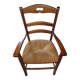fauteuille bois assise payé teinté merisier