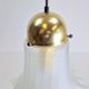 Vintage Glass & Brass Handkerchief Pendant Lamp from Peill & Putzler, 1960s