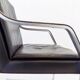 Fauteuil en cuir noir Knoll Art Collection par Rudolf B. Glatzel