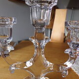 Candelabre 3 feux en cristal