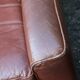 Pair of armchairs with very soft leather ears 80s