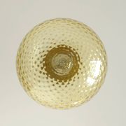 1 of 2 handblown amber glass pendant lamp redesign vintage Italian lighting