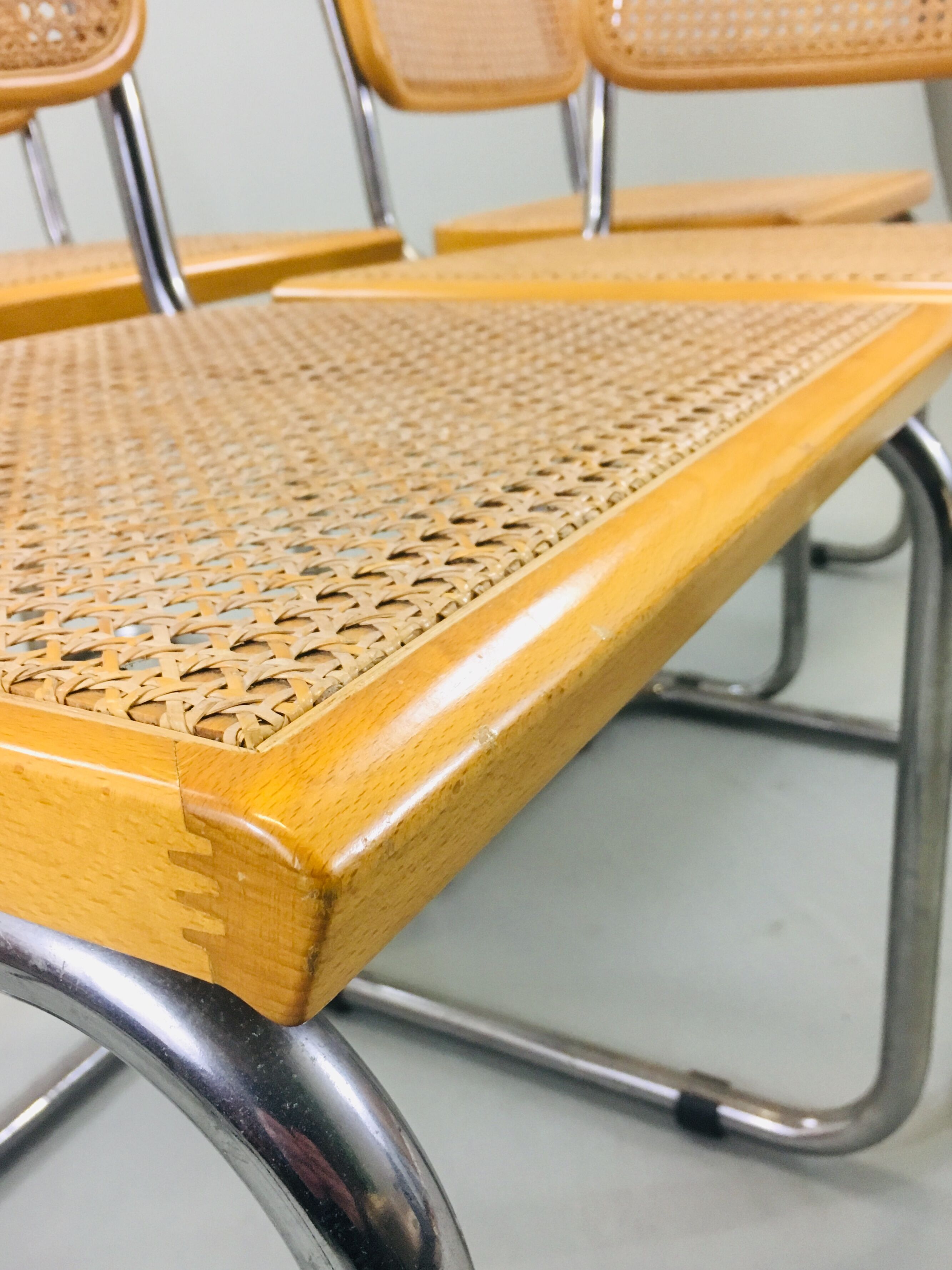 4 chairs B32 of Marcel Breuer