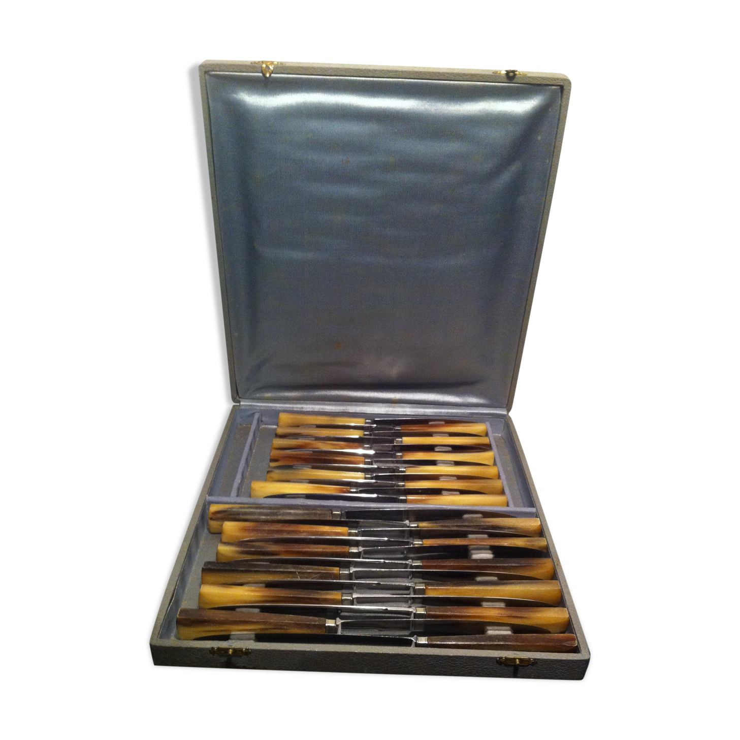 Ancient knives, sleeve horned inox blades