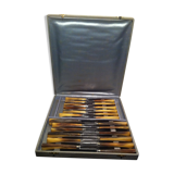 Ancient knives, sleeve horned inox blades