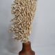 Antique natural coral on turned wooden base, 38 cm