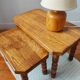 Danish nesting coffee tables in solid wood – Vintage