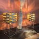Pair of lamps max sauzé – ekilux – vintage design metal brass