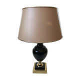 Lamp metal gold and black lacquered