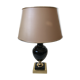 Lampe metal doré et noire laquée