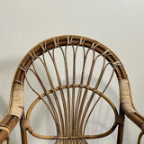 6 rattan armchairs