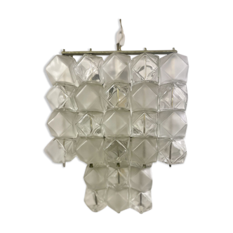 Mid century modern glass chandelier