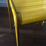 4 vintage metal chairs 1980