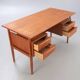 Scandinavian double-sided desk in teak by Gunnar Nielsen