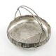 Art Nouveau fruit basket, silver metal, Kaiser, Germany, early 20th century