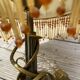 Bronze and brass art deco Charleston lamp