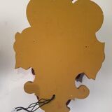 Pair of vintage wood painted mountain wall light